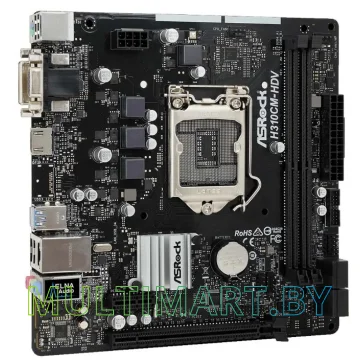 Материнская плата ASRock H310CM-HDV картинка 3
